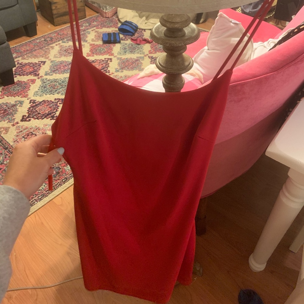 Open-back NBD mini dress